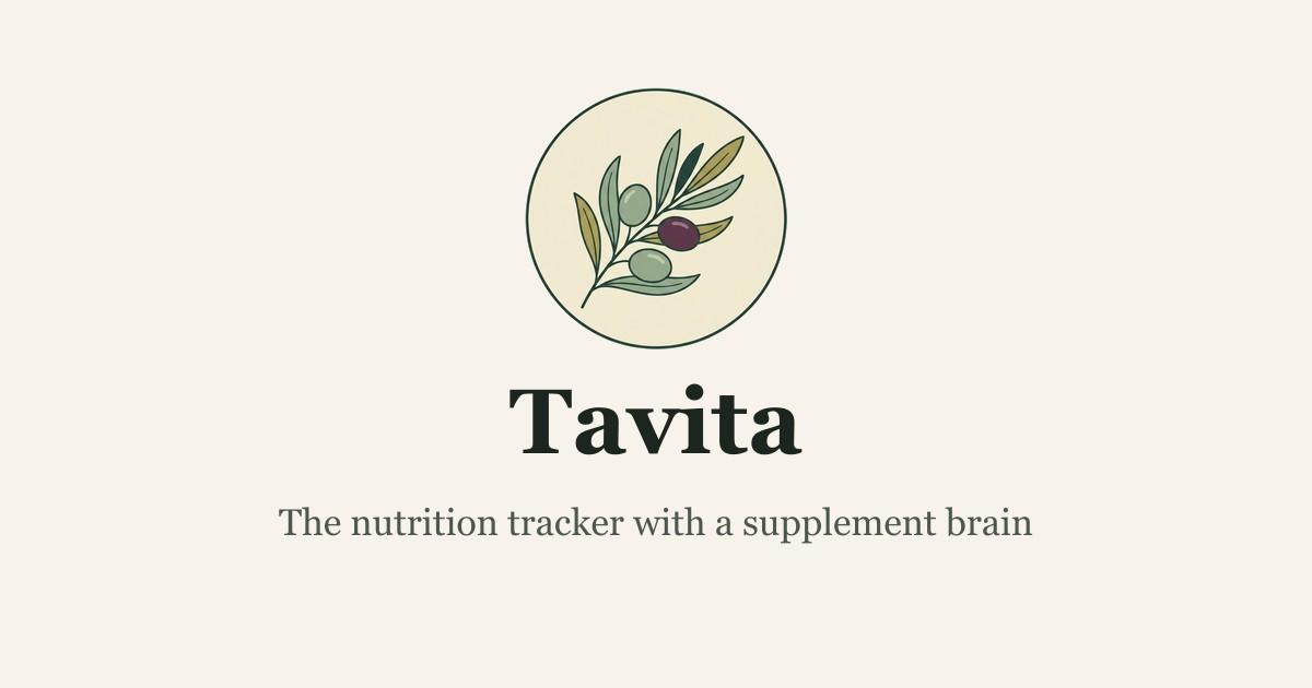 Tavita — nutrition and calorie tracker app